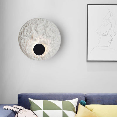 Round Moon Globe Wall Light – Contemporary Elegance with Soft LED Glow