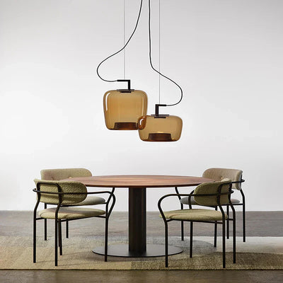 Modern LED Pendant Light – Minimalist Glass & Metal Design for Kitchens & Dining