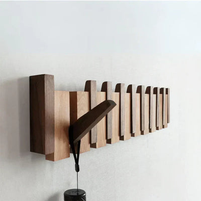 BoisHarmonie Wooden Coat Rack – Elegant and Space-Saving Design