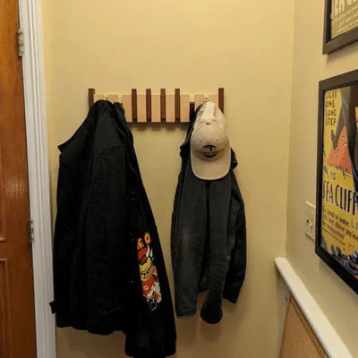 BoisHarmonie Wooden Coat Rack – Elegant and Space-Saving Design