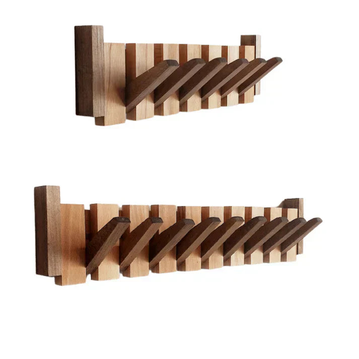 BoisHarmonie Wooden Coat Rack – Elegant and Space-Saving Design
