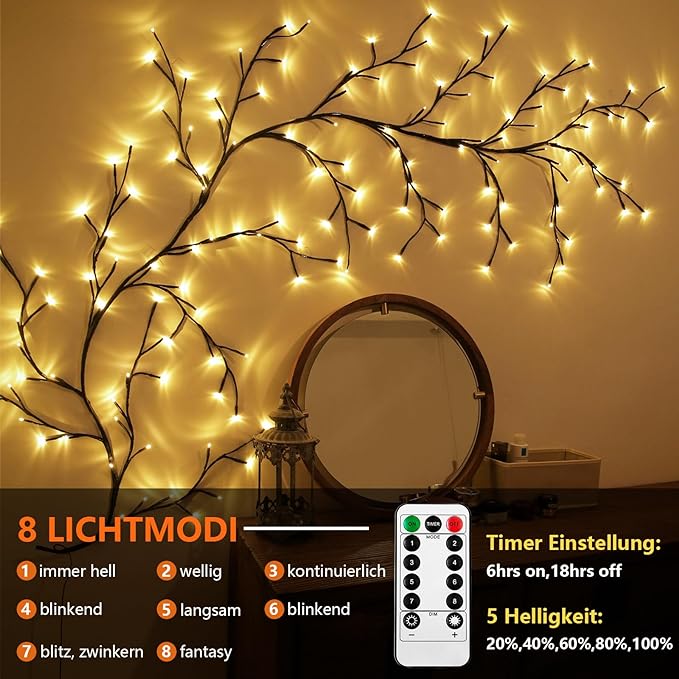 LED Vine Fairy Lights – Transform Your Home with Warm & Magical Lighting