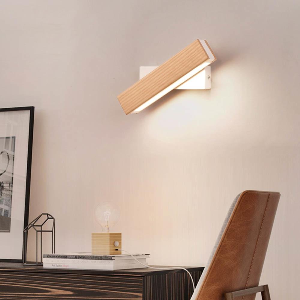Wooden LED Wall Light – Modern & Minimalist Illumination