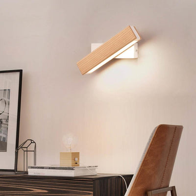 Wooden LED Wall Light – Modern & Minimalist Illumination
