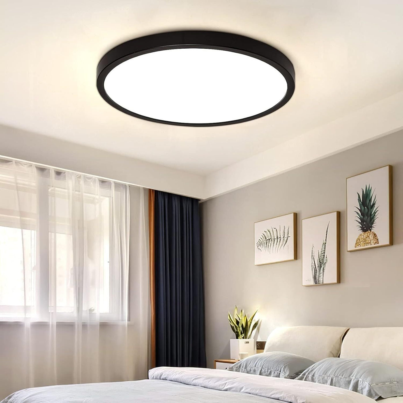 Ultra-Thin Waterproof LED Ceiling Light – Modern & Durable Bathroom Lighting