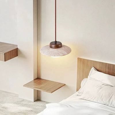 Vintage LED Chandelier – A Timeless Fusion of Stone & Wood