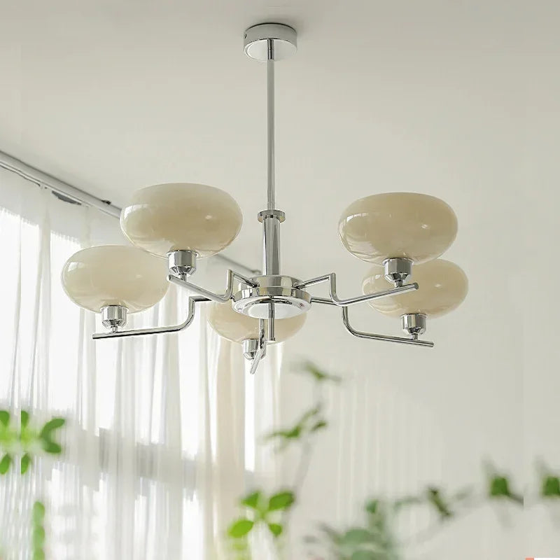 Bauhaus Medieval Ceiling Lamp – Retro Nordic LED Chandelier