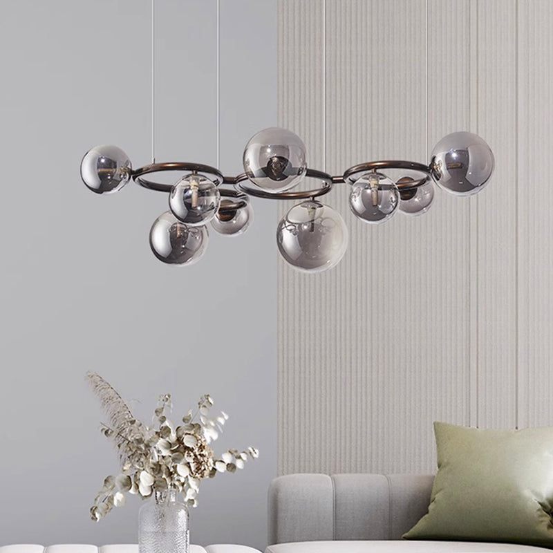 Modern Dining Table Pendant Light – Stylish LED Ceiling Lamp with Adjustable Rings
