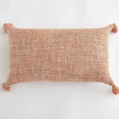 Linen Decorative Cushion Cover with Fringes – Elegant and Cozy Accent for Your Home