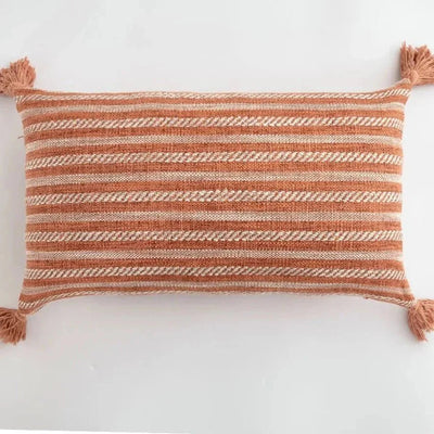 Linen Decorative Cushion Cover with Fringes – Elegant and Cozy Accent for Your Home