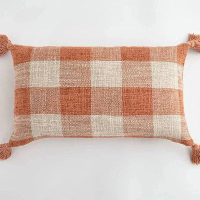 Linen Decorative Cushion Cover with Fringes – Elegant and Cozy Accent for Your Home