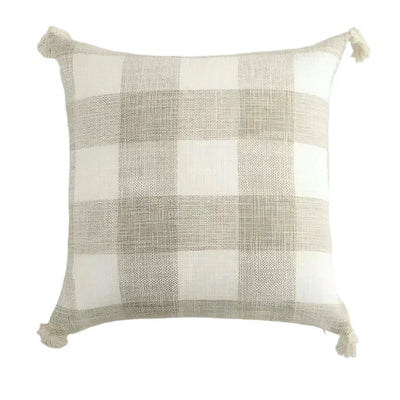 Linen Decorative Cushion Cover with Fringes – Elegant and Cozy Accent for Your Home