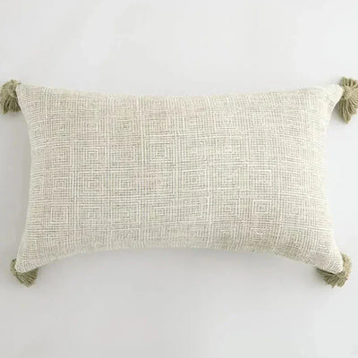Linen Decorative Cushion Cover with Fringes – Elegant and Cozy Accent for Your Home