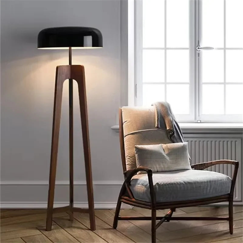Art Deco Wooden Floor Lamp – Timeless Elegance with a Luxurious Touch