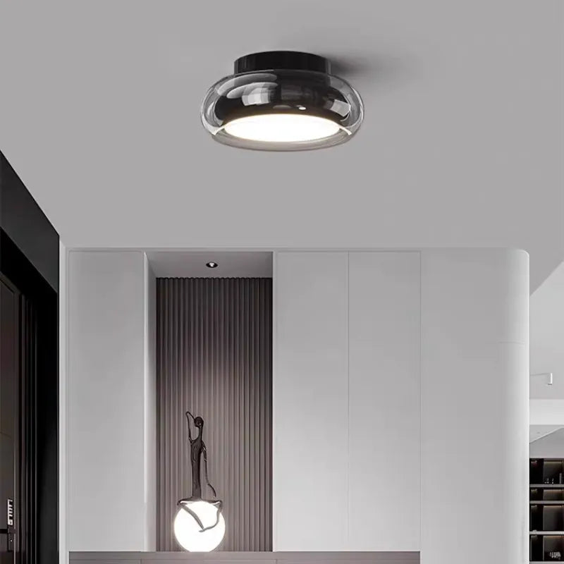 Vintage Small Acrylic LED Ceiling Light – Retro Charm with Modern Efficiency