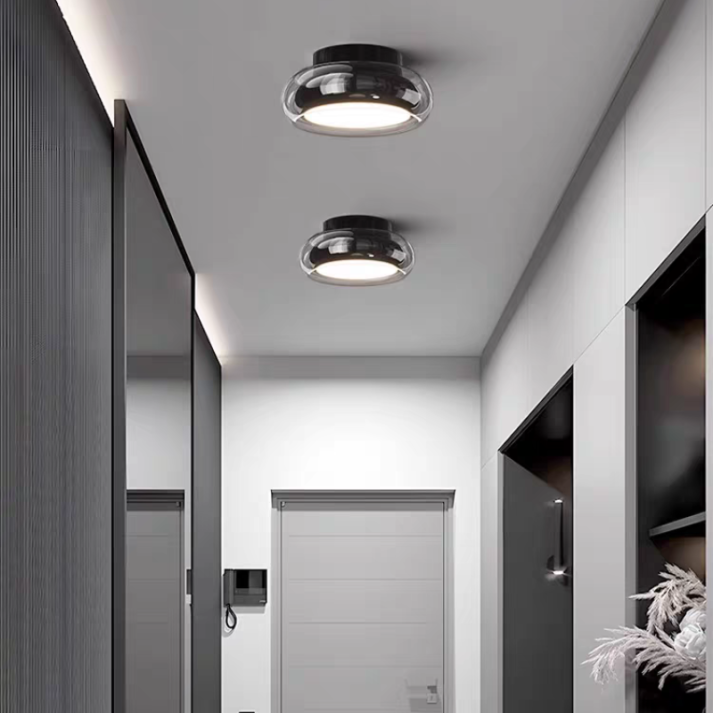 Vintage Small Acrylic LED Ceiling Light – Retro Charm with Modern Efficiency