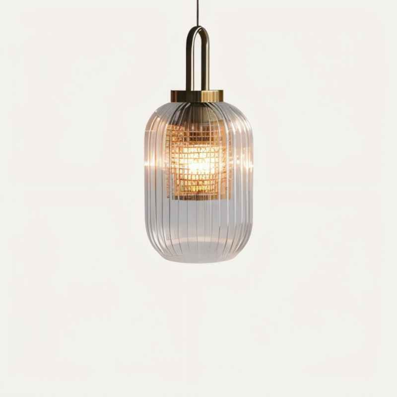 Tosqa Pendant Light – Elegant Striped Glass Design for Ambient Lighting