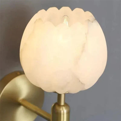 Marble Rose Wall Light – Elegant Floral-Inspired Luxury Lighting