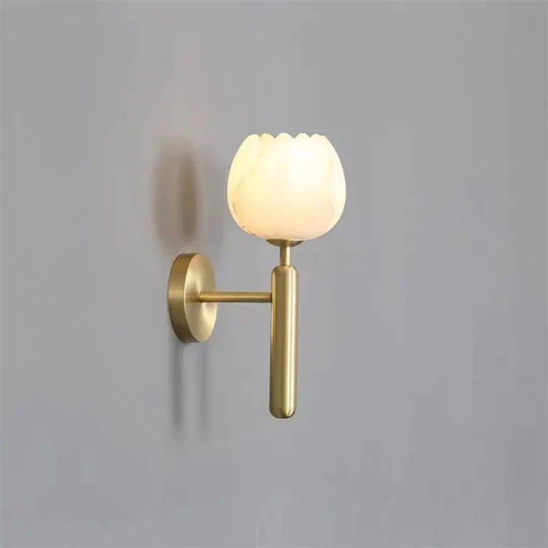 Marble Rose Wall Light – Elegant Floral-Inspired Luxury Lighting