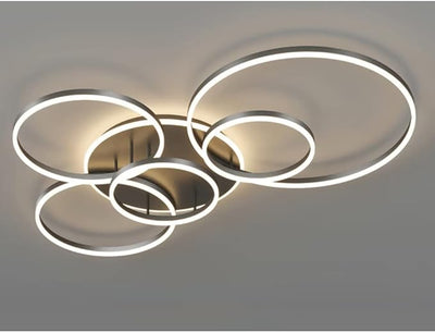 Modern LED Ceiling Light – Dimmable Ring Design with Remote Control