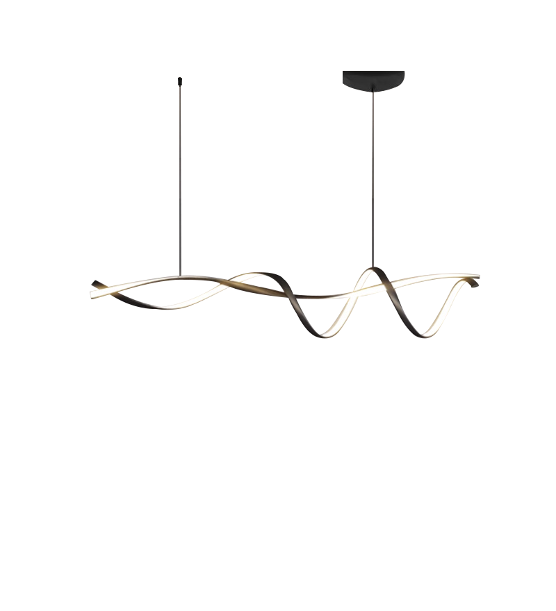 Creative Black LED Chandelier – Sleek Modern Lighting for Elegant Interiors