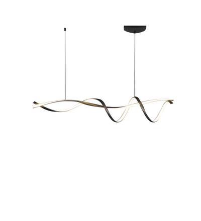 Creative Black LED Chandelier – Sleek Modern Lighting for Elegant Interiors