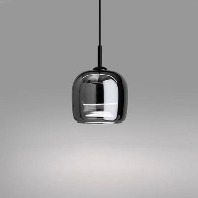 Nordic Black Glass Pendant Light – Sleek & Luxurious LED Chandelier