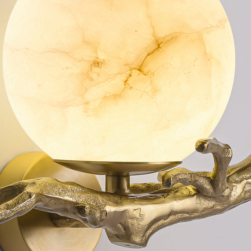 Modern Marble Wall Light – Elegant LED Lighting for a Sophisticated Interior