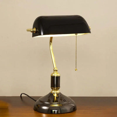 European Glass Table Lamp – Elegant Classic Design with Metal Base (E27, 16-20W)