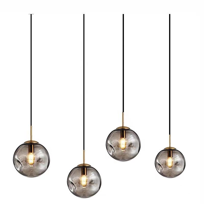 Modern Gold Glass Pendant Light – A Statement of Elegance