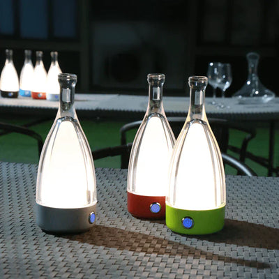 Rechargeable Wine Bottle Night Light – Touch-Control LED Lamp with Dimmable Modes