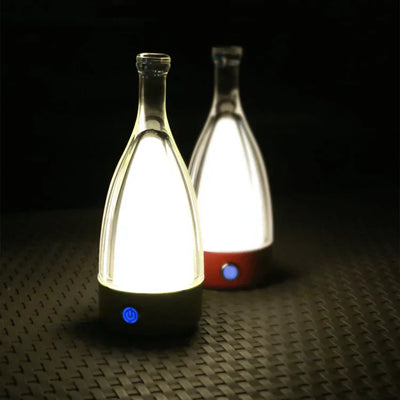 Rechargeable Wine Bottle Night Light – Touch-Control LED Lamp with Dimmable Modes