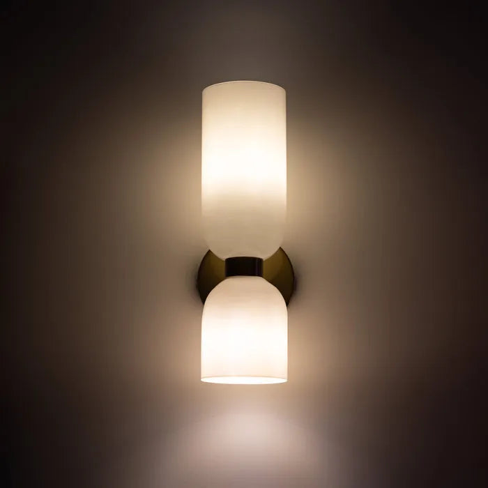 LED Double-Head Glass Wall Light – Elegant & Modern Wall Sconce