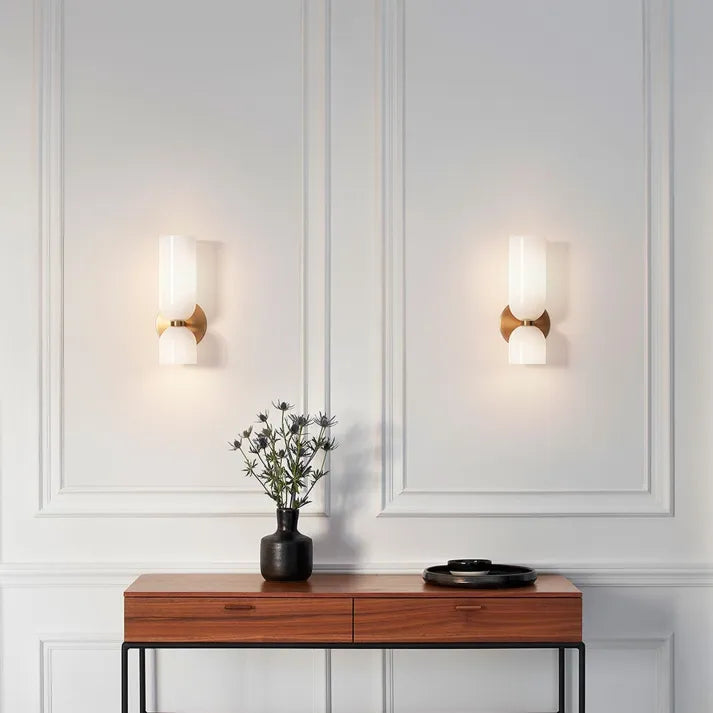 LED Double-Head Glass Wall Light – Elegant & Modern Wall Sconce