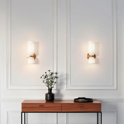 LED Double-Head Glass Wall Light – Elegant & Modern Wall Sconce