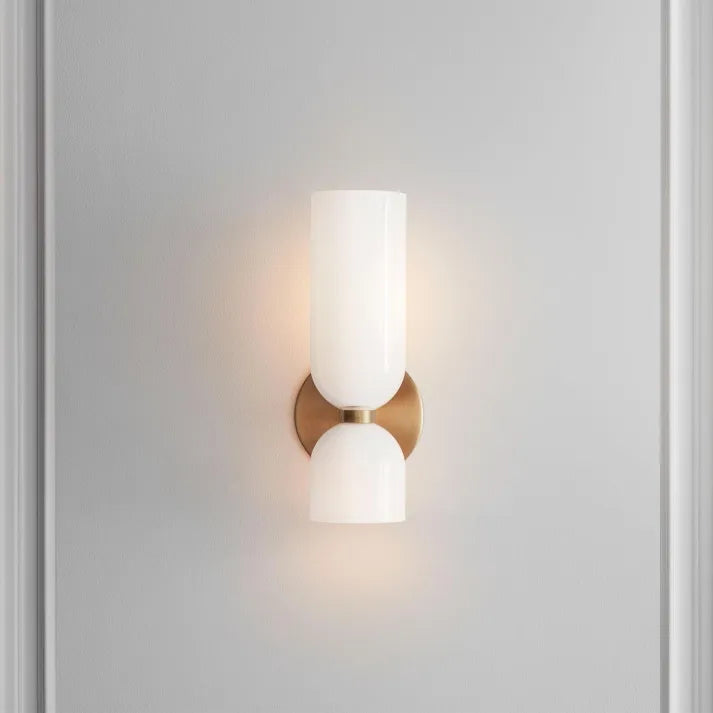 LED Double-Head Glass Wall Light – Elegant & Modern Wall Sconce