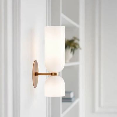 LED Double-Head Glass Wall Light – Elegant & Modern Wall Sconce