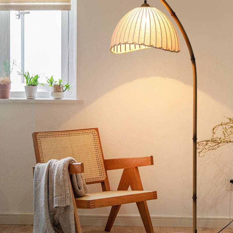 Japanese Bamboo Floor Lamp – Minimalist Zen-Inspired Lighting for a Tranquil Atmosphere