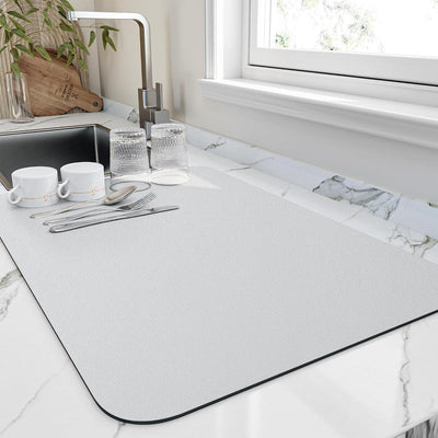 Quick-Drying Dish Mat – Ultra-Absorbent Diatomite for a Clean and Organized Kitchen