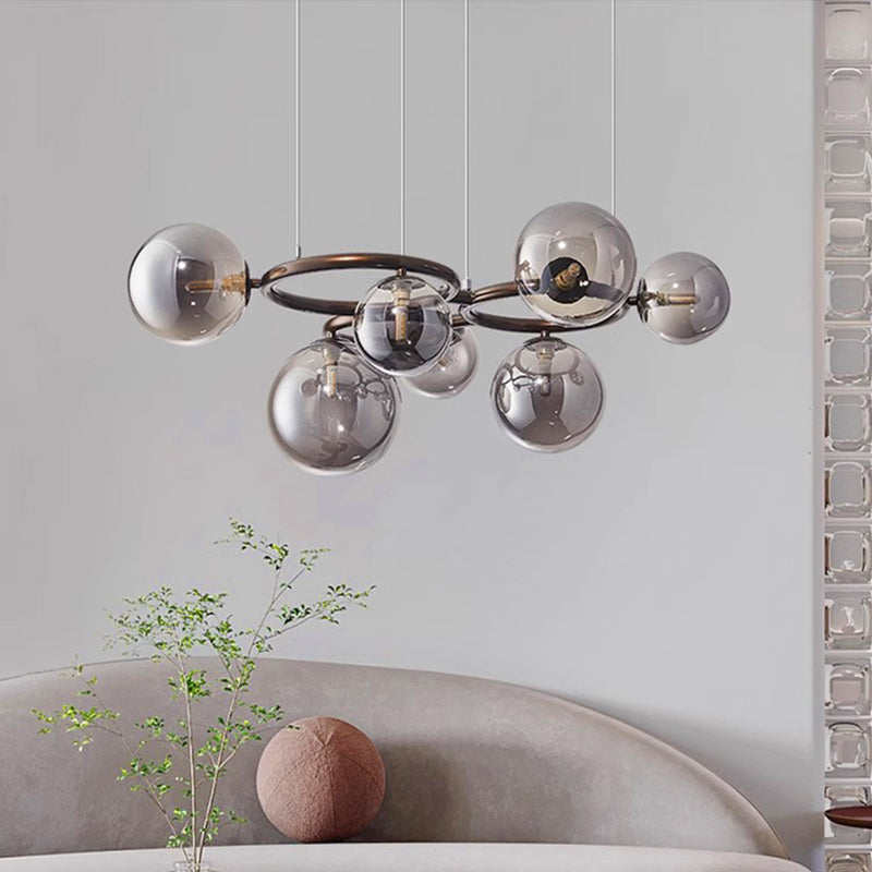 Modern Dining Table Pendant Light – Stylish LED Ceiling Lamp with Adjustable Rings