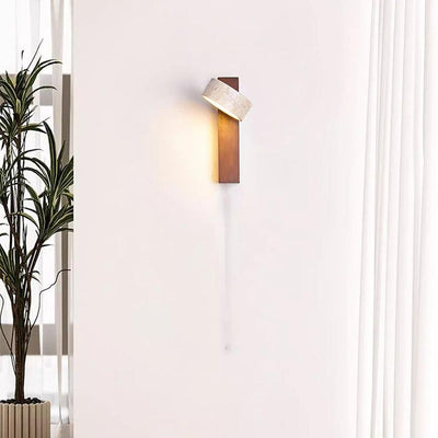 Wabi-Sabi Off-White Travertine Wall Lamp – Minimalist Elegance in Natural Form