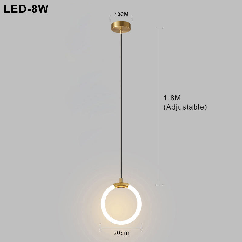 Nordic Simple LED Pendant Light – Scandinavian Minimalism for Modern Spaces