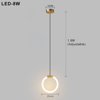 Nordic Simple LED Pendant Light – Scandinavian Minimalism for Modern Spaces