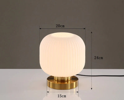 Krystal Lamp – Elegant Nordic Glass Table Lamp for Modern Interiors