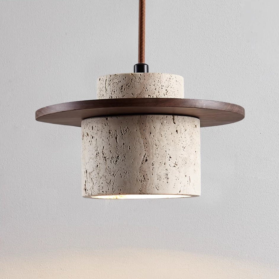 Travertine Pendant Light – Natural Stone Elegance with Modern Charm