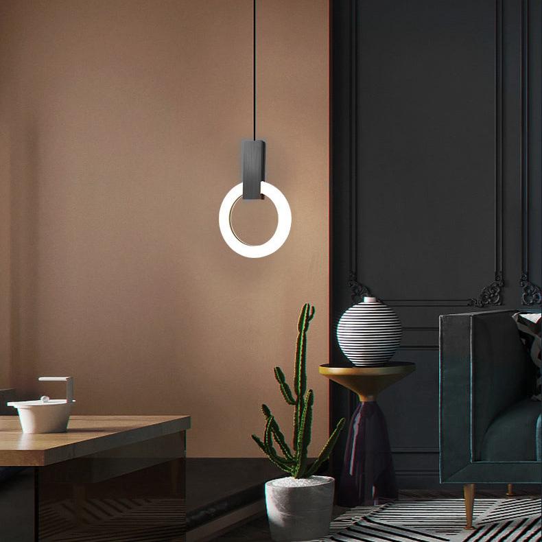 Nordic Ring LED Pendant Light – Minimalist Elegance for Modern Interiors