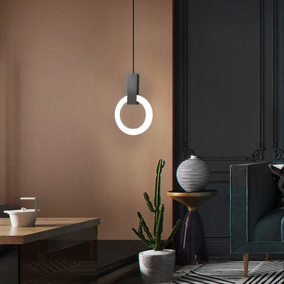 Nordic Ring LED Pendant Light – Minimalist Elegance for Modern Interiors