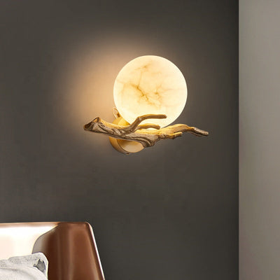 Modern Marble Wall Light – Elegant LED Lighting for a Sophisticated Interior