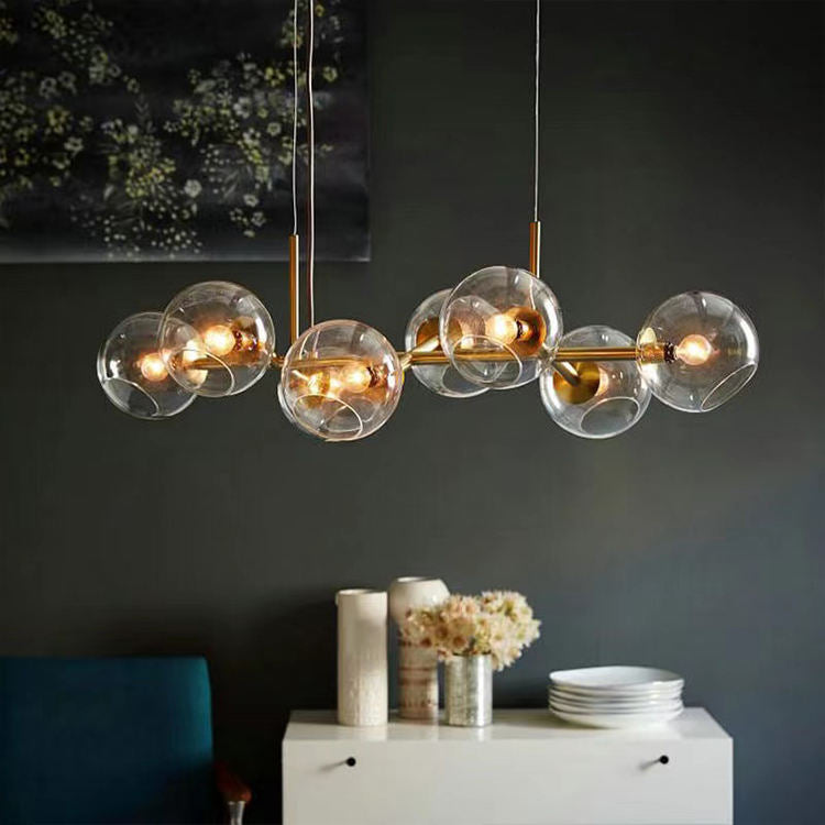 Nordic Glass Ball Chandelier – Modern Elegance with Timeless Charm